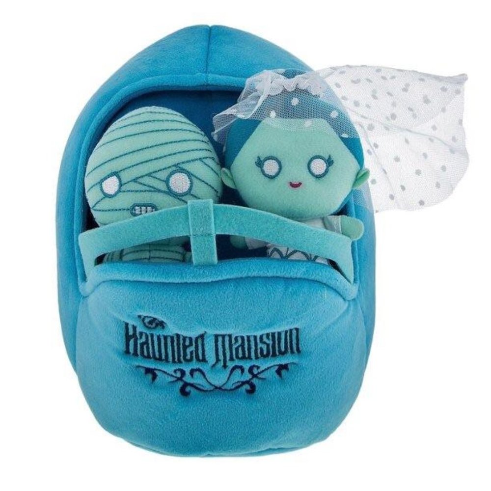 Disney Parks Haunted Mansion Doom Buggy Bride and Mummy Plush Play Set